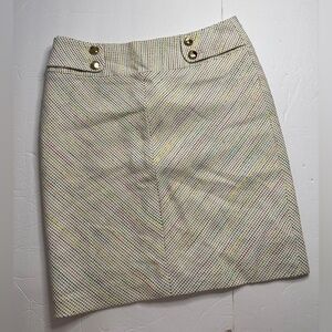 Trina Turk Woven Multi Color Pencil Skirt Size 6
